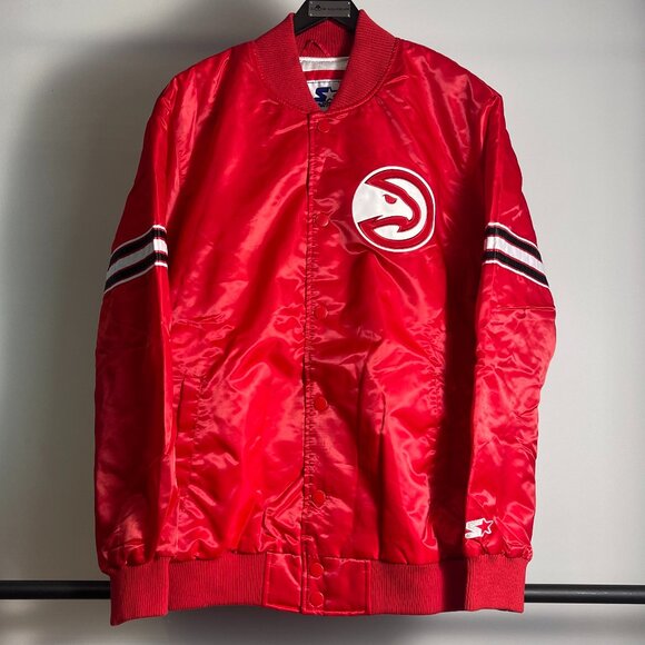Mens Starter Atlanta Hawks jacket size L - Picture 1 of 2